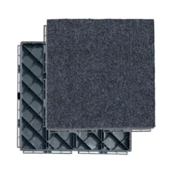 12"x12" Square Composite Patio Interlocking Deck Tiles. Four Slat Plastic Outdoor Flooring, All Weather For Balcony -Outdoor Living Gardens GUEST efd407e0 0ee6 46e1 93c3 084dfceabfcc