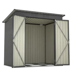 6 X 4 Ft Outdoor Storage Shed, All Weather Tool Shed For Garden, Backyard, Lawn, Black -Outdoor Living Gardens GUEST f01df6b8 85ce 4890 a655 338179020ffa