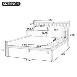 Outdoor Daybed, Patio Daybed With Four Pillows, Wooden Outdoor Bed With Curved Armrests For Poolside, Backyard, Garden -Outdoor Living Gardens GUEST f0c6aaca 6b75 4023 9c60 911e40246aa6