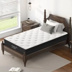 Full Size Mattress,12 Inch Hybrid Mattress, Individually Pocketed Innerspring, Medium Firm