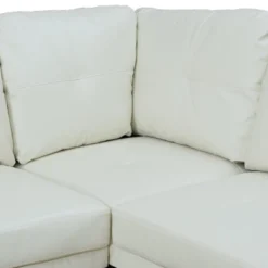 Modern PU Leather Sectional Sofa - Spacious L-Shape, Plush Cushions, Storage Ottoman, Contemporary Living Room Furniture 9 Modern PU Leather Sectional Sofa - Spacious L-Shape, Plush Cushions, Storage Ottoman, Contemporary Living Room Furniture -Outdoor Living Gardens GUEST fa6e15bb efaa 49e7 849f da7e0009d64d