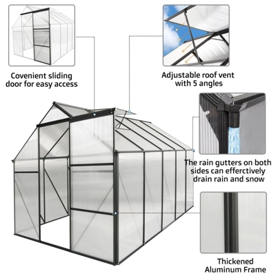 Polycarbonate Greenhouse For Outdoors In Winter 9 Polycarbonate Greenhouse For Outdoors In Winter - Image 7
