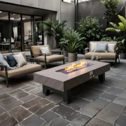 Gray 42 Inch Iron Fire Pit Table Wood Fire Pit For Patio Backyard Deck Outdoor Fireplaces Stove -Outdoor Living Gardens GUEST fc0dc43c 8956 4375 a913 cbbfdda51218