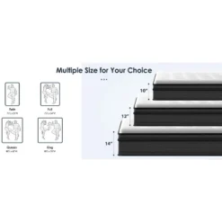 Full Size Mattress,12 Inch Hybrid Mattress, Individually Pocketed Innerspring, Medium Firm -Outdoor Living Gardens GUEST ff064222 881e 4f8d 99c1 912590deac1c